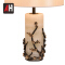 New product white color jade base fabric lampshade E27 bulb table light